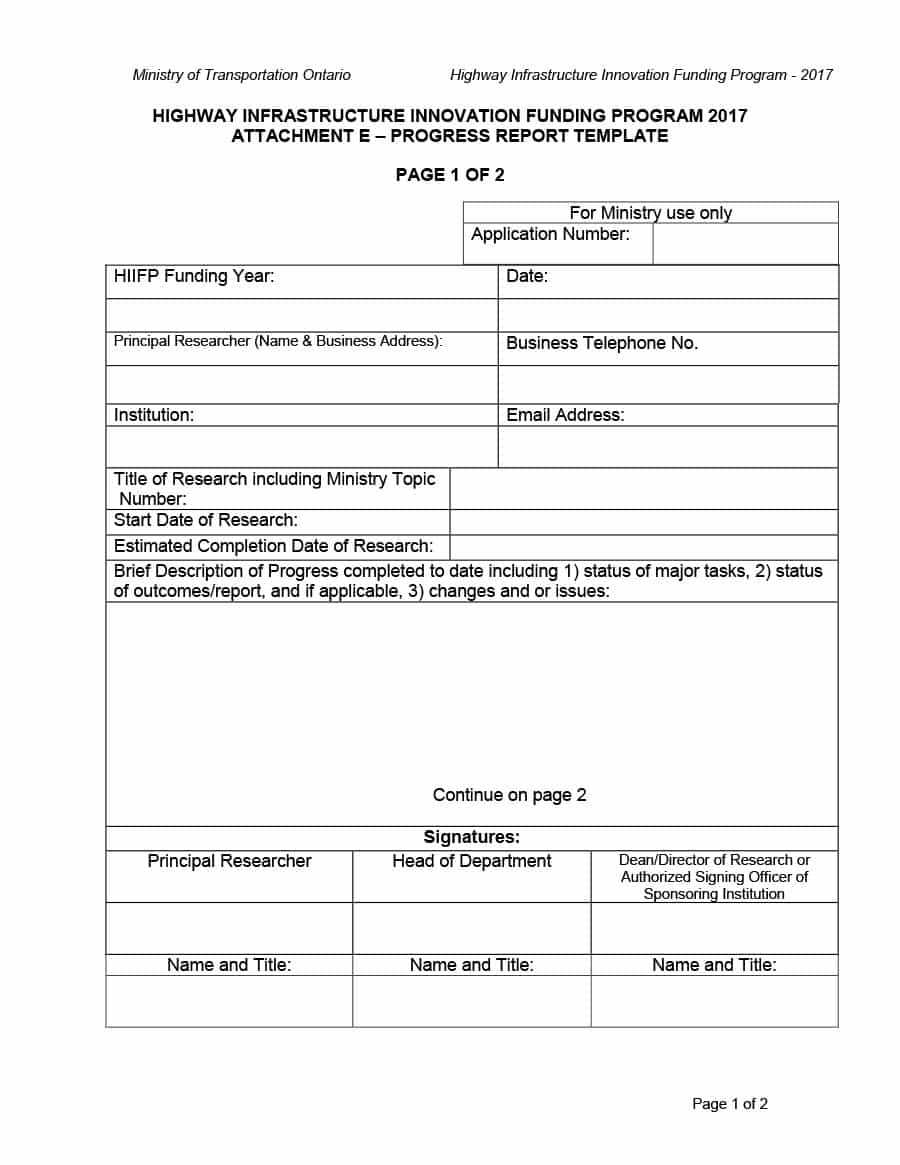 12 Template For Status Report For A Project | Resume Letter Inside Research Project Progress Report Template