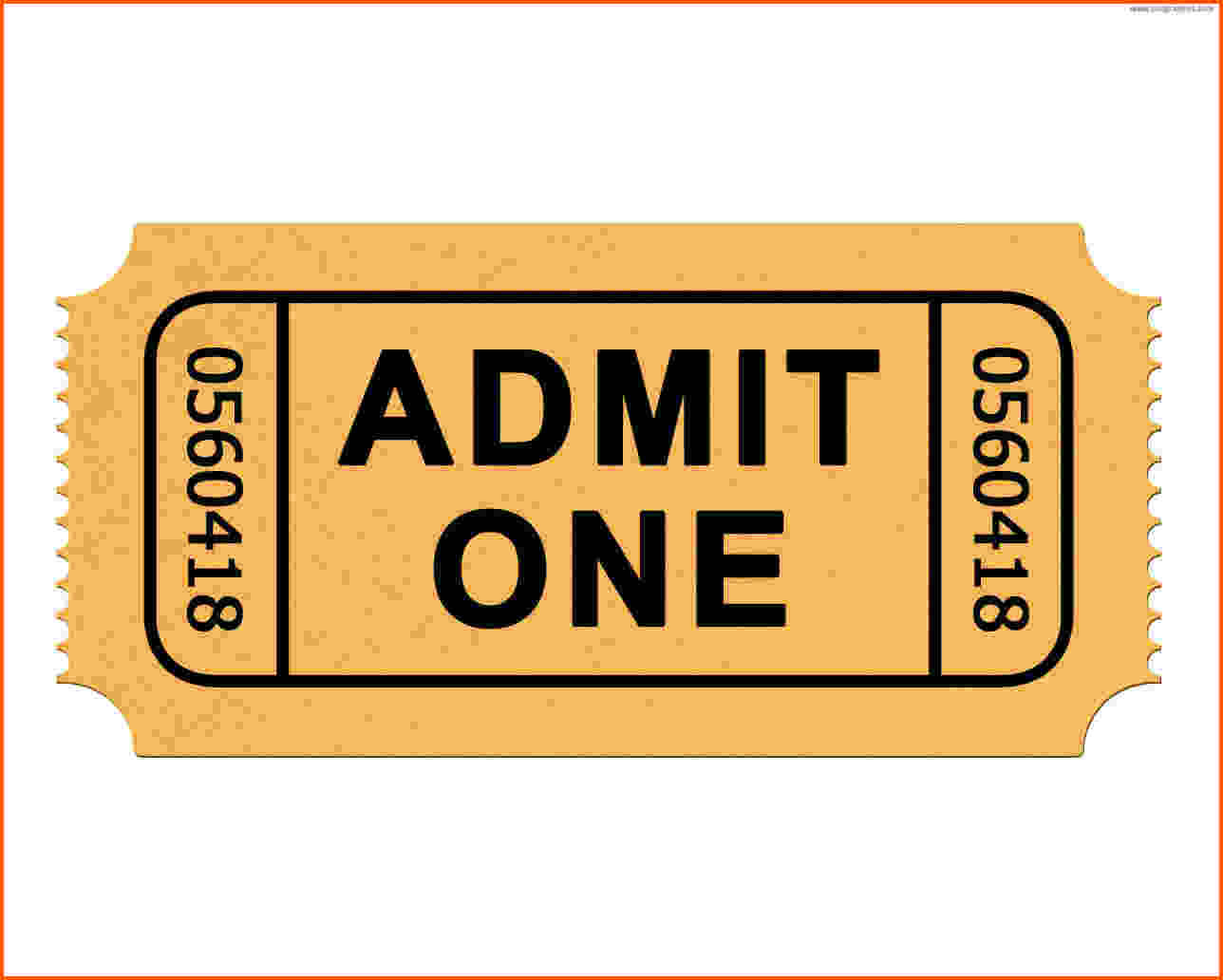 13+ Admission Ticket Template | Survey Template Words With Blank Admission Ticket Template