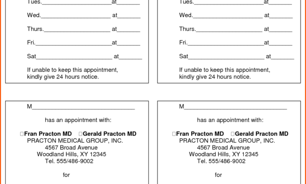 13+ Appointment Cards Template | Survey Template Words with regard to Appointment Card Template Word