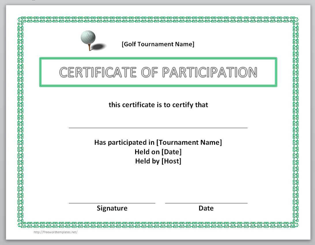 13 Free Certificate Templates For Word » Officetemplate Regarding Certificate Of Participation Word Template