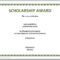13 Free Certificate Templates For Word » Officetemplate Regarding Scholarship Certificate Template Word