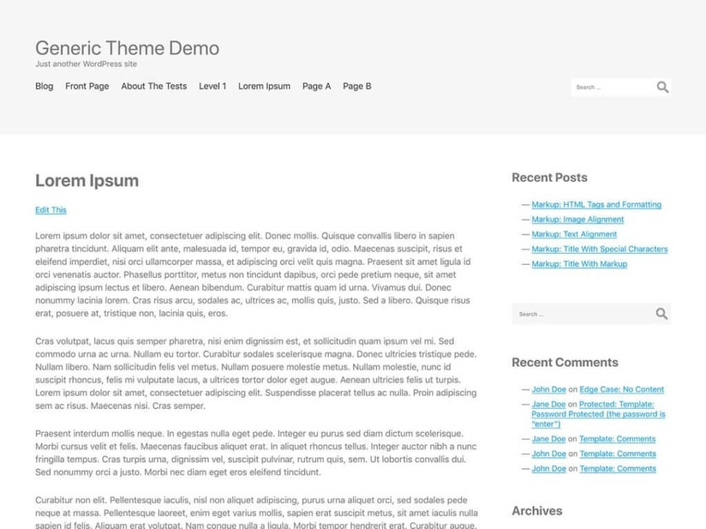 14 Best Blank Starter WordPress Themes For Developers Within Html5 Blank Page Template