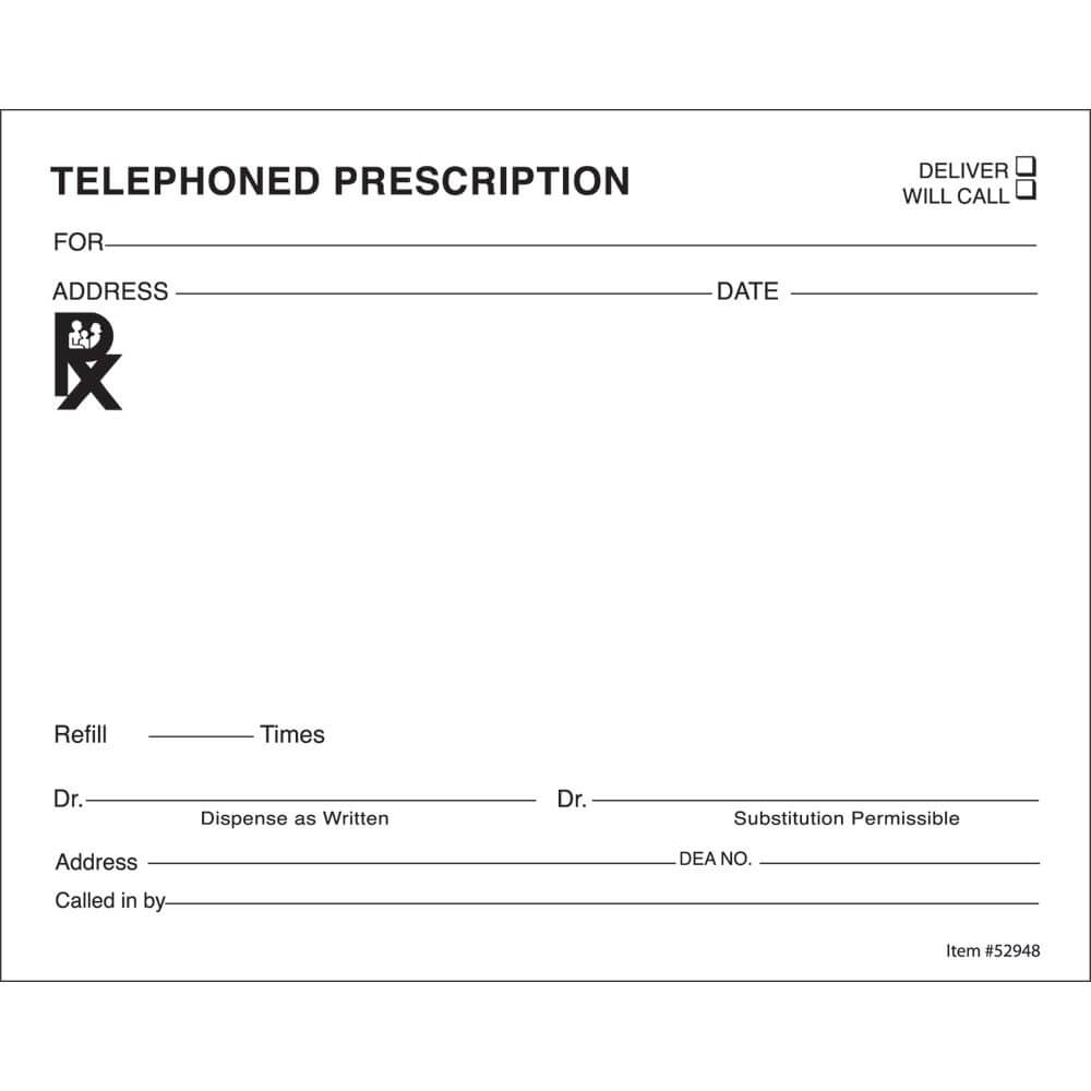 14+ Prescription Templates – Doctor – Pharmacy – Medical Inside Doctors Prescription Template Word