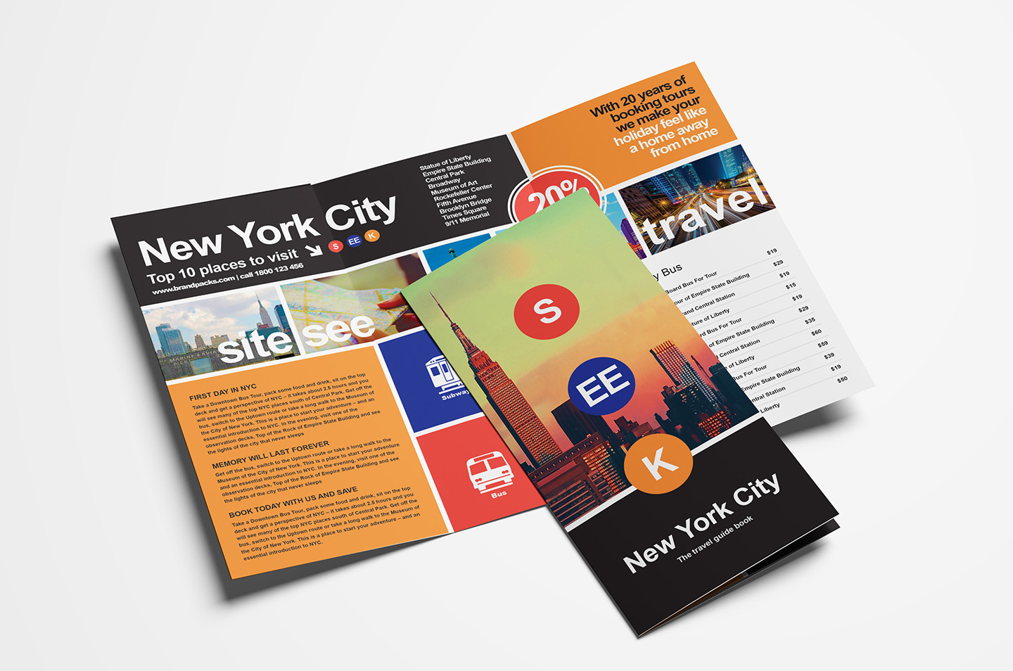 15 Free Tri Fold Brochure Templates In Psd & Vector – Brandpacks Within Travel And Tourism Brochure Templates Free