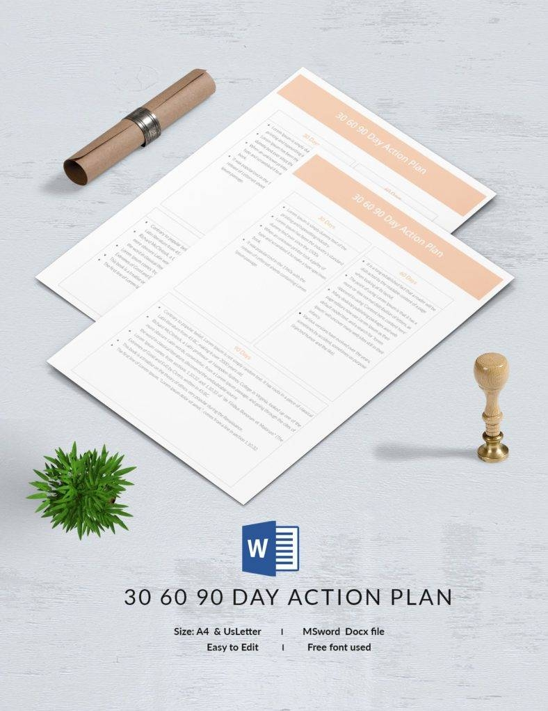 16+ Free 30 60 90 Day Plan Templates – Word, Pdf, Apple Inside 30 60 90 Day Plan Template Word