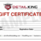 16 Personalized Auto Detailing Gift Certificate Templates with Automotive Gift Certificate Template