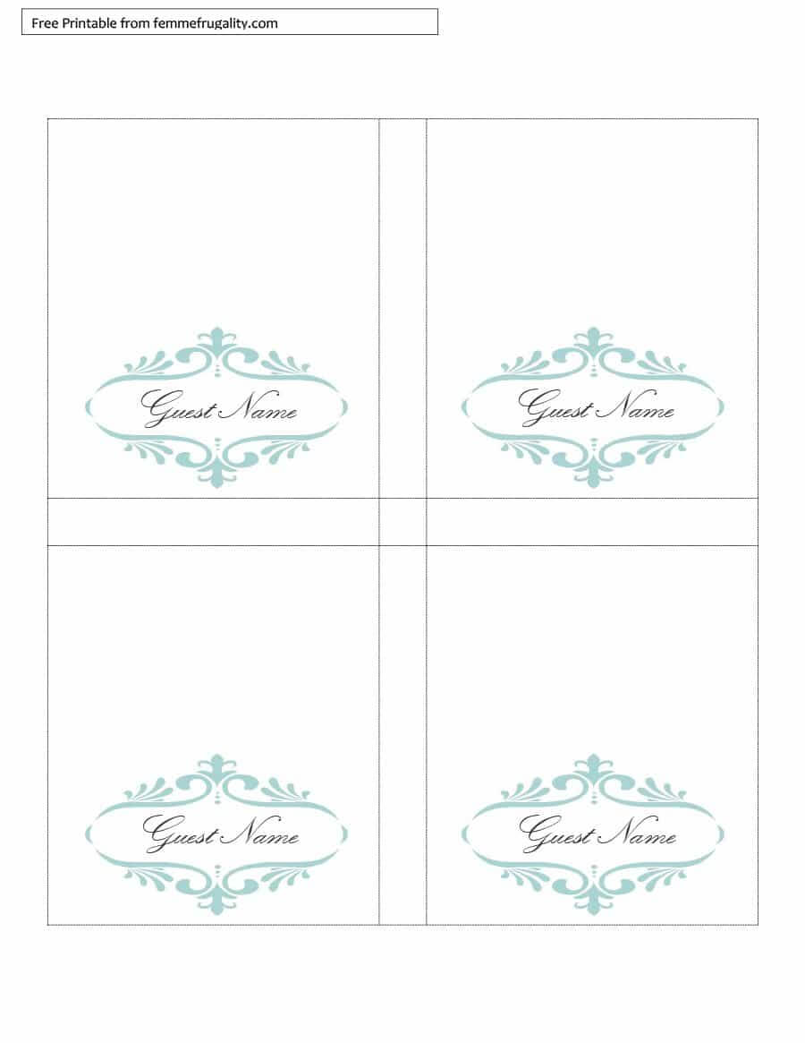 16 Printable Table Tent Templates And Cards ᐅ Template Lab Intended For Table Tent Template Word