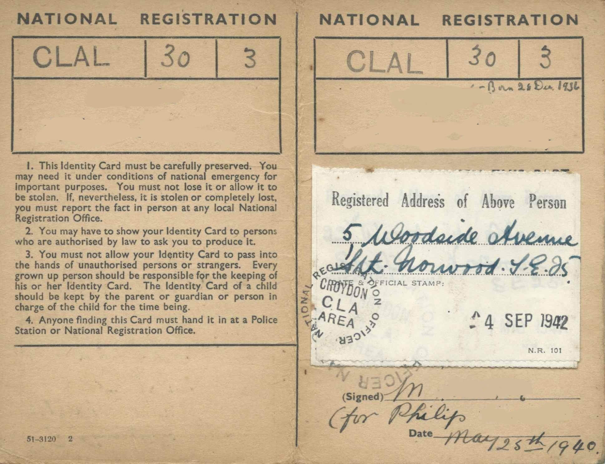 1939 Register | The Wartime National Register | Trace Ww2 Regarding World War 2 Identity Card Template