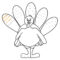 1E17Ecf Turkey Drawing Template C Free Download Best Turkey Regarding Blank Turkey Template