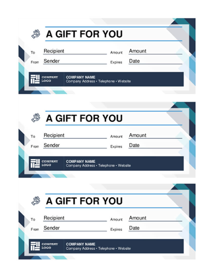 20 Best Free Business Gift Certificate Templates (Ms Word Inside Company Gift Certificate Template