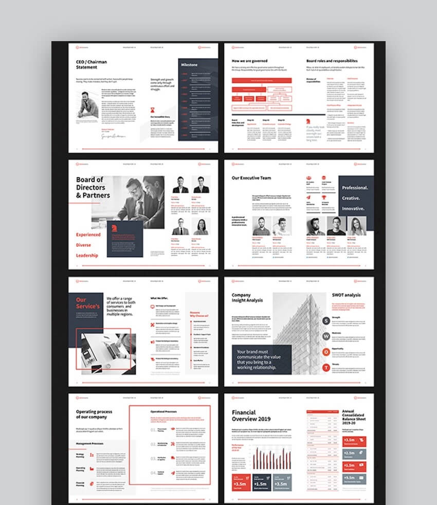 20 Best Free Microsoft Word Business Document Templates For Annual Report Word Template