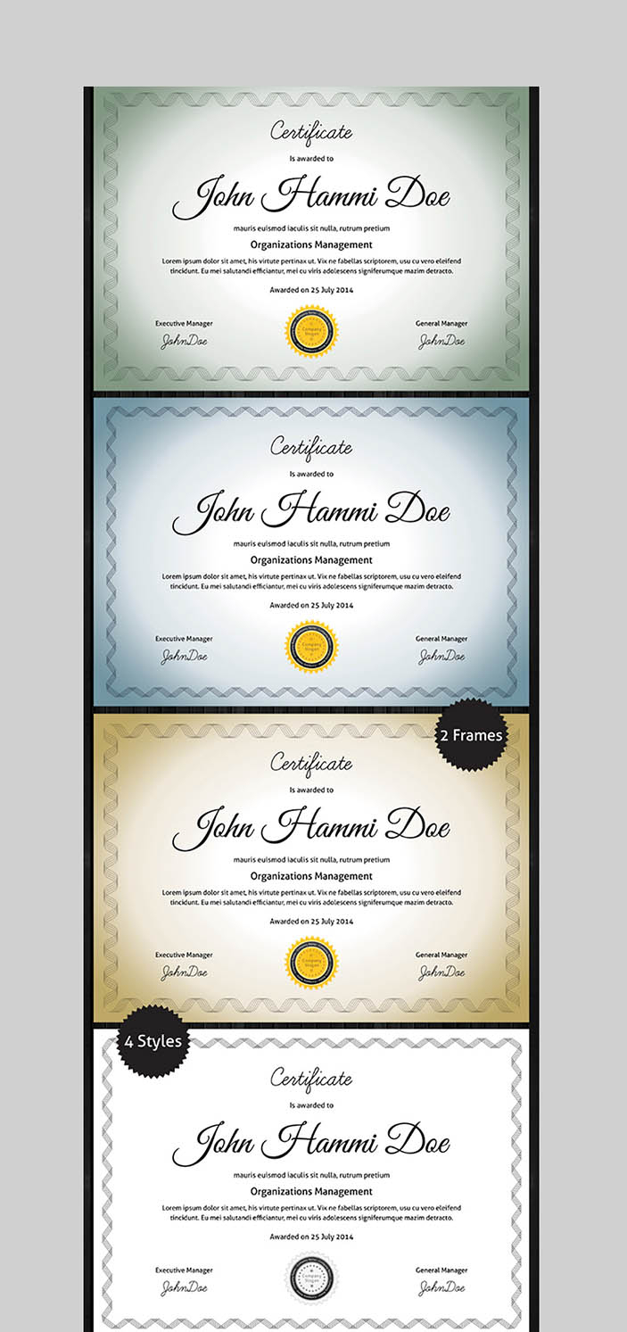 20 Best Word Certificate Template Designs To Award For Certificate Of Attainment Template
