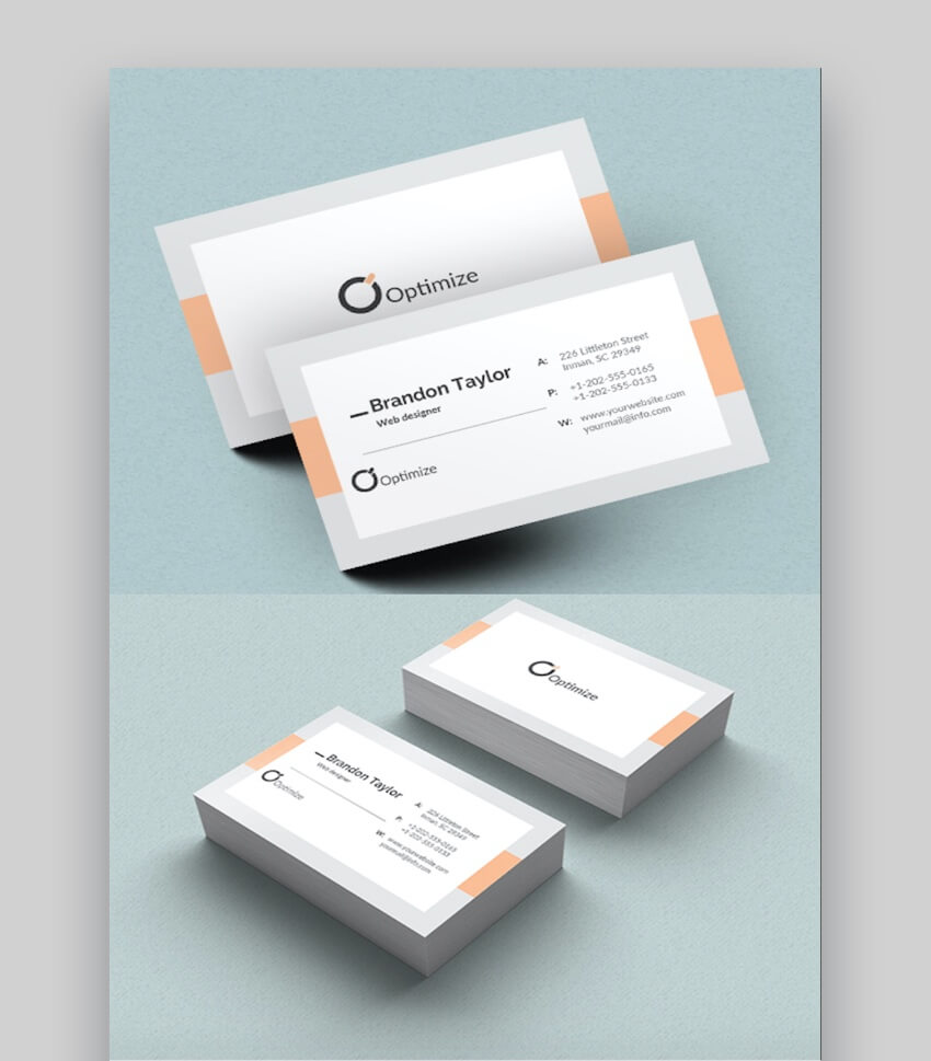 20+ Double Sided, Vertical Business Card Templates (Word, Or Inside 2 Sided Business Card Template Word