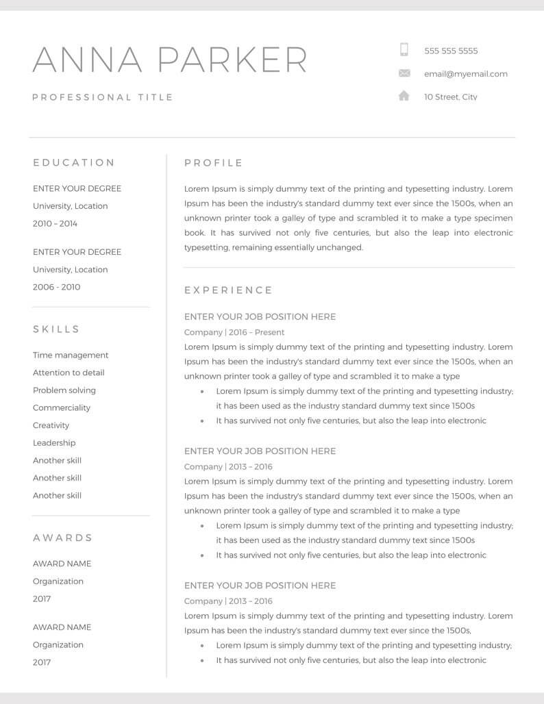 20+ Free And Premium Word Resume Templates [Download] Inside Another Word For Template