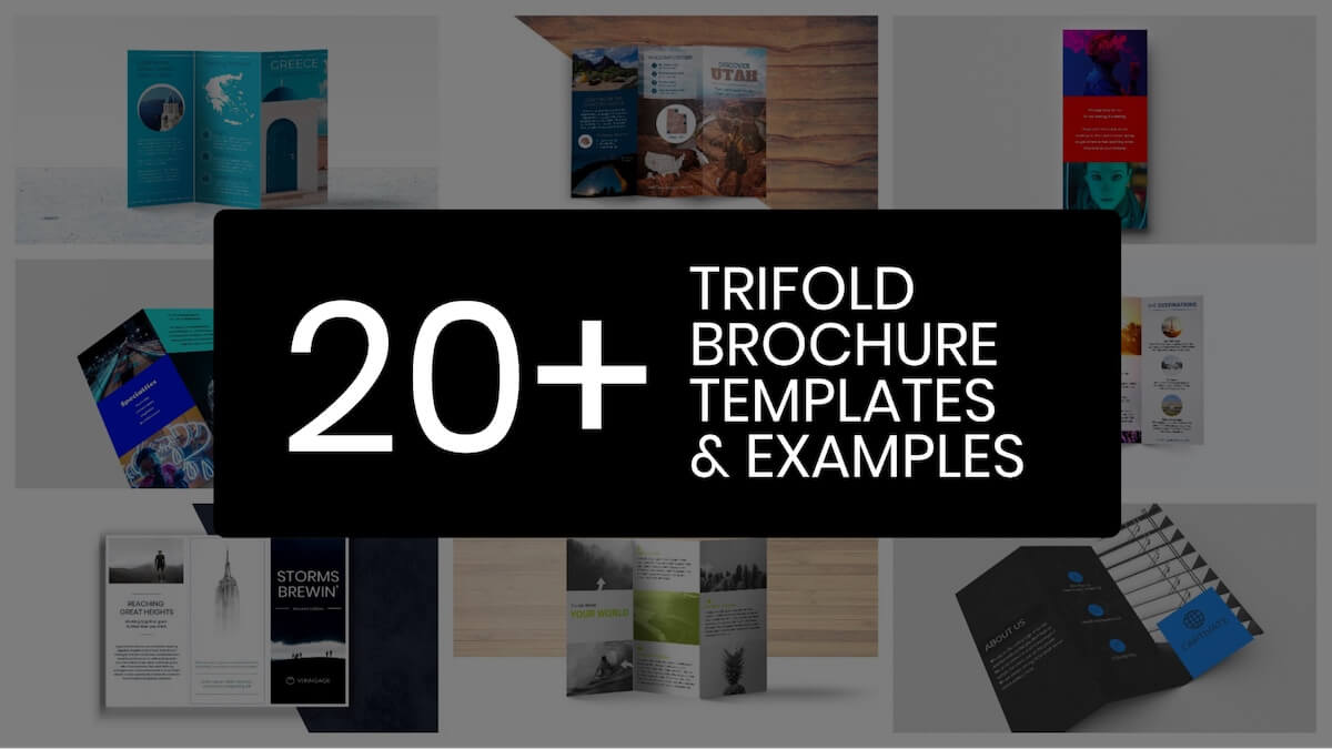 20+ Professional Trifold Brochure Templates, Tips & Examples For Double Sided Tri Fold Brochure Template