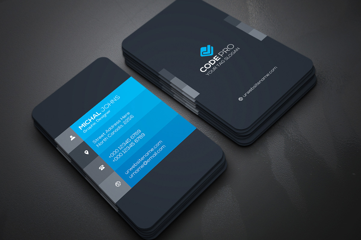 200 Free Business Cards Psd Templates – Creativetacos In Psd Name Card Template