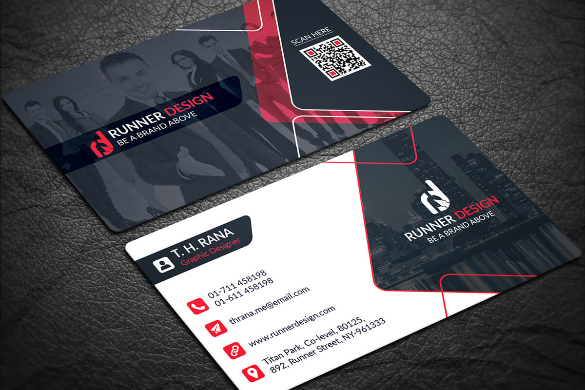 200 Free Business Cards Psd Templates - Creativetacos In Visiting Card Template Psd Free Download