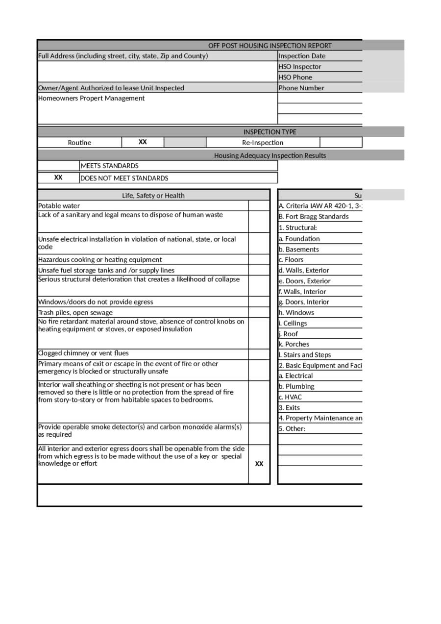 2020 Home Inspection Report – Fillable, Printable Pdf With Regard To Home Inspection Report Template