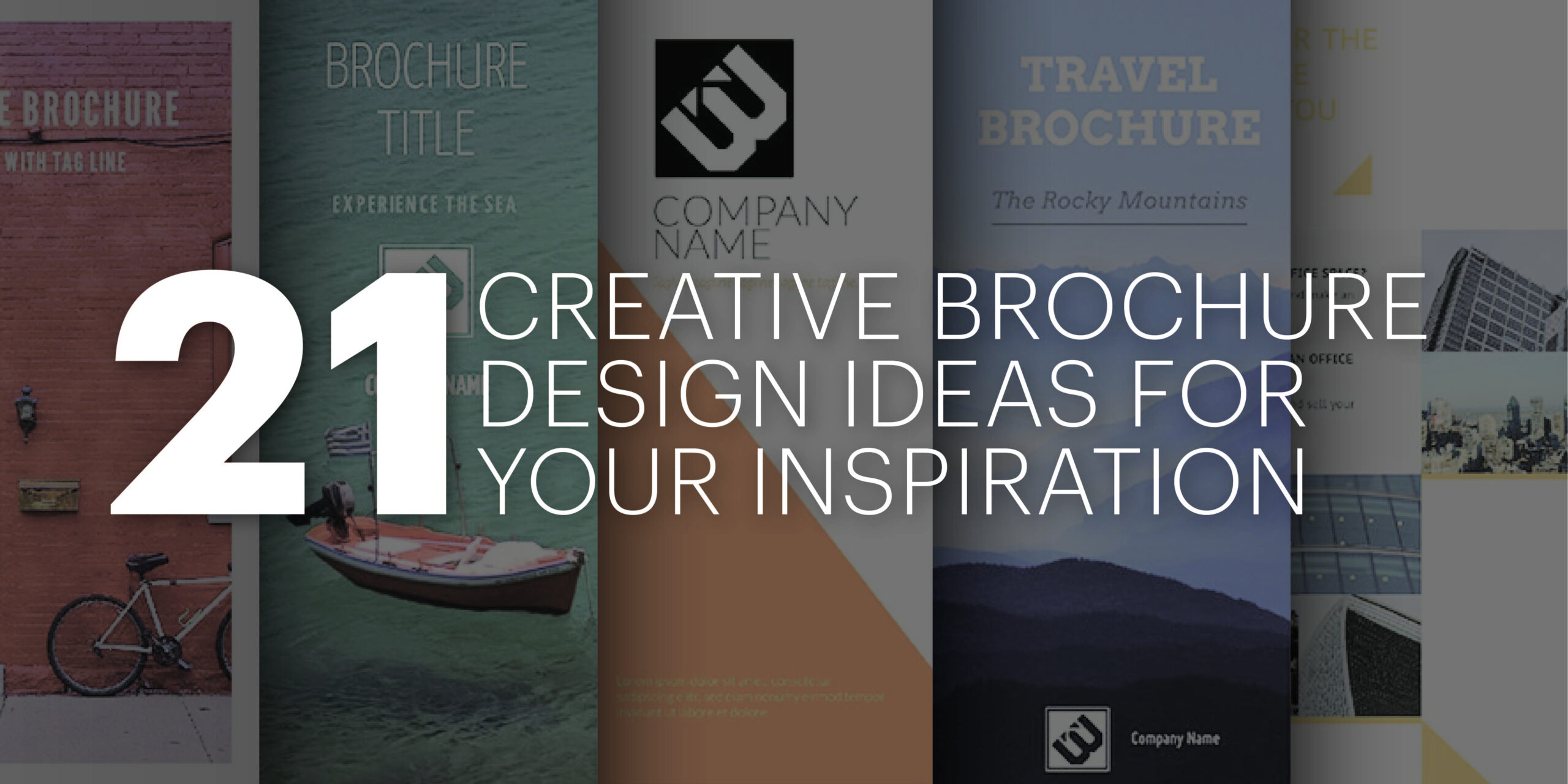 21 Creative Brochure Cover Design Ideas For Your Inspiration Pertaining To Good Brochure Templates