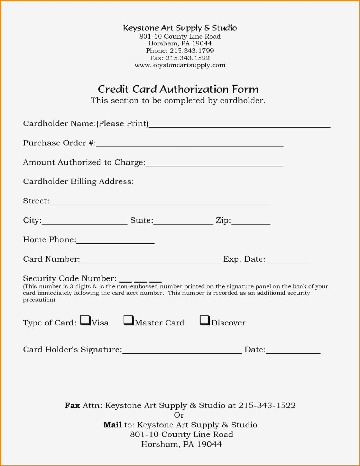 21+ Credit Card Authorization Form Template Pdf Fillable 2019!! In Credit Card Billing Authorization Form Template