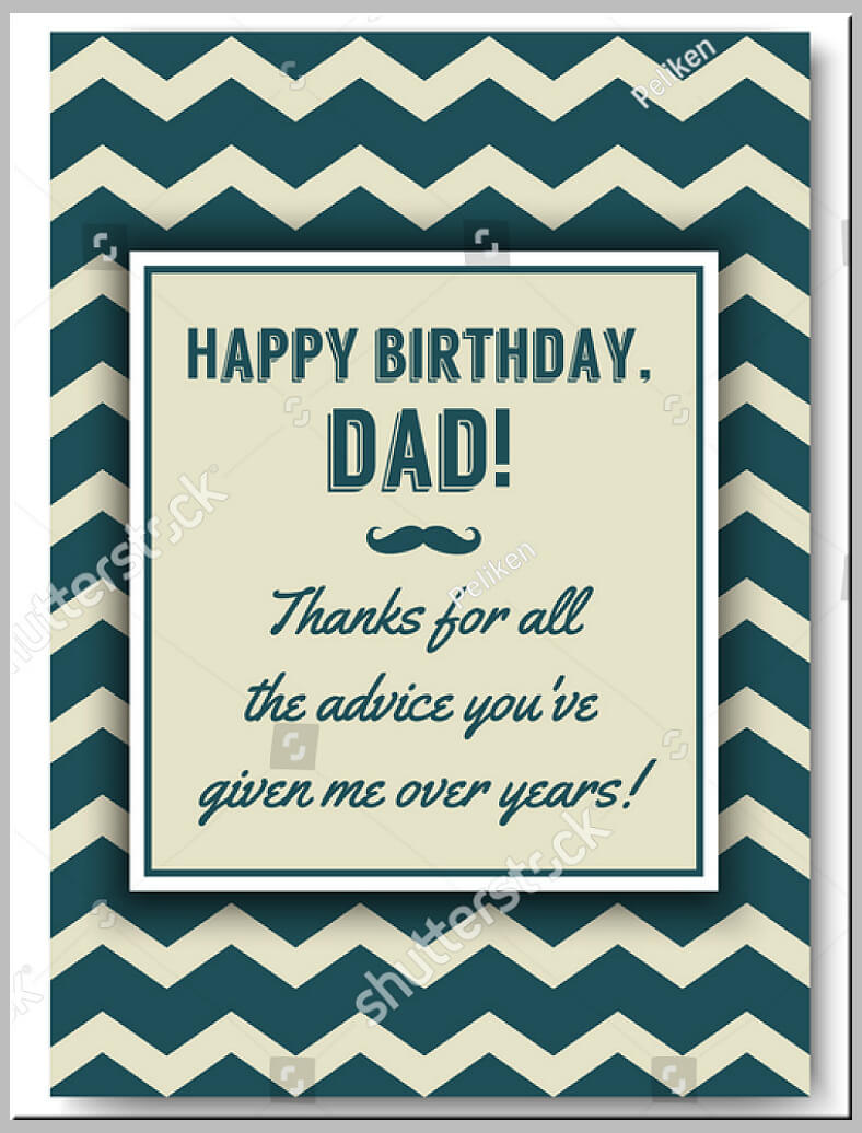 21+ Dad Birthday Card Templates & Designs – Psd, Ai | Free Intended For Birthday Card Template Indesign