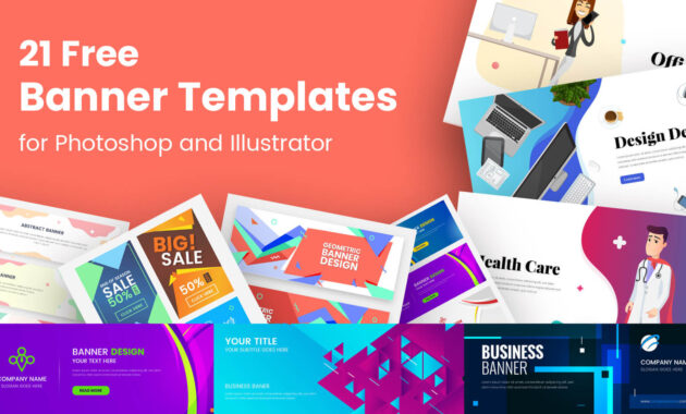 21 Free Banner Templates For Photoshop And Illustrator pertaining to Adobe Photoshop Banner Templates