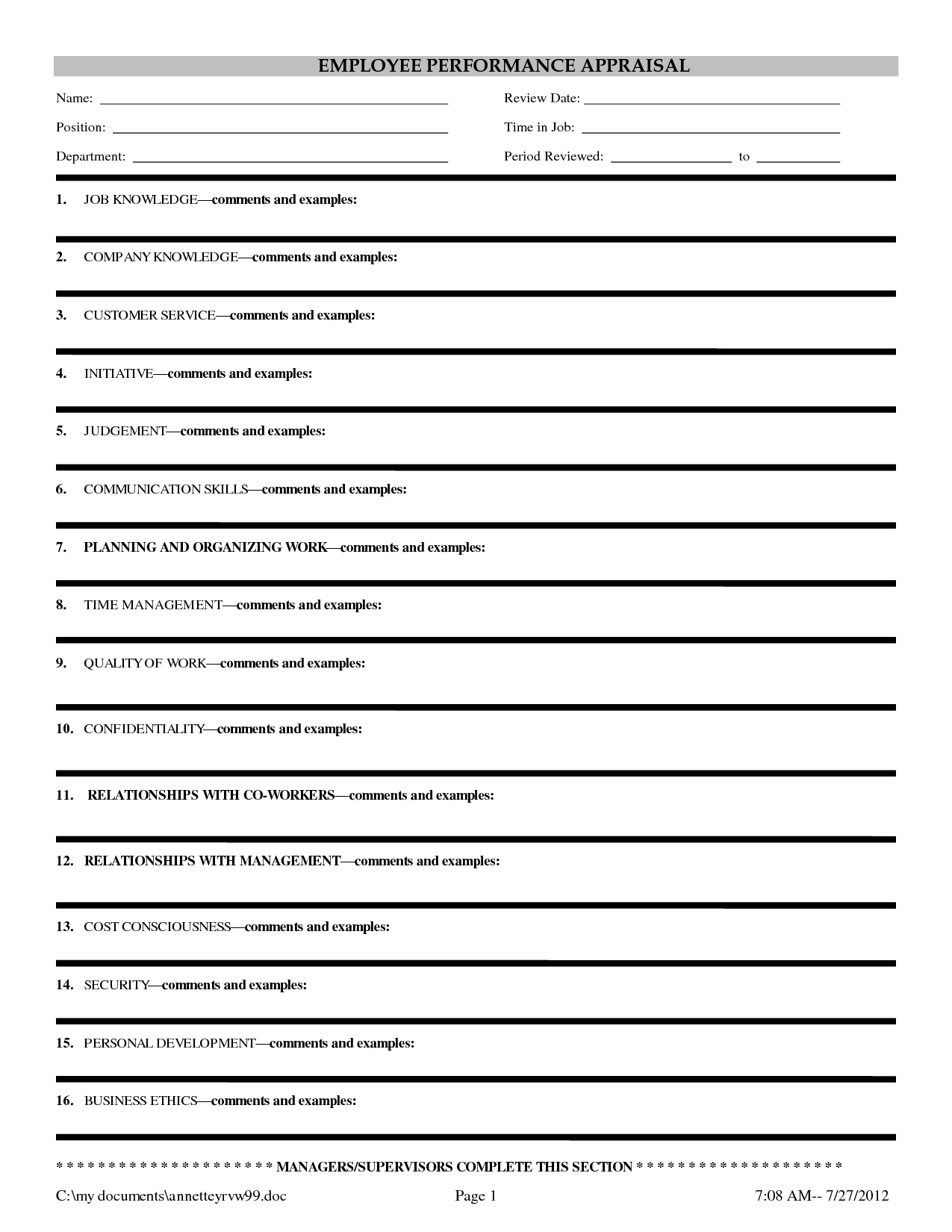 23 Images Of Evaluation Outline Template Blank | Masorler In Blank Evaluation Form Template