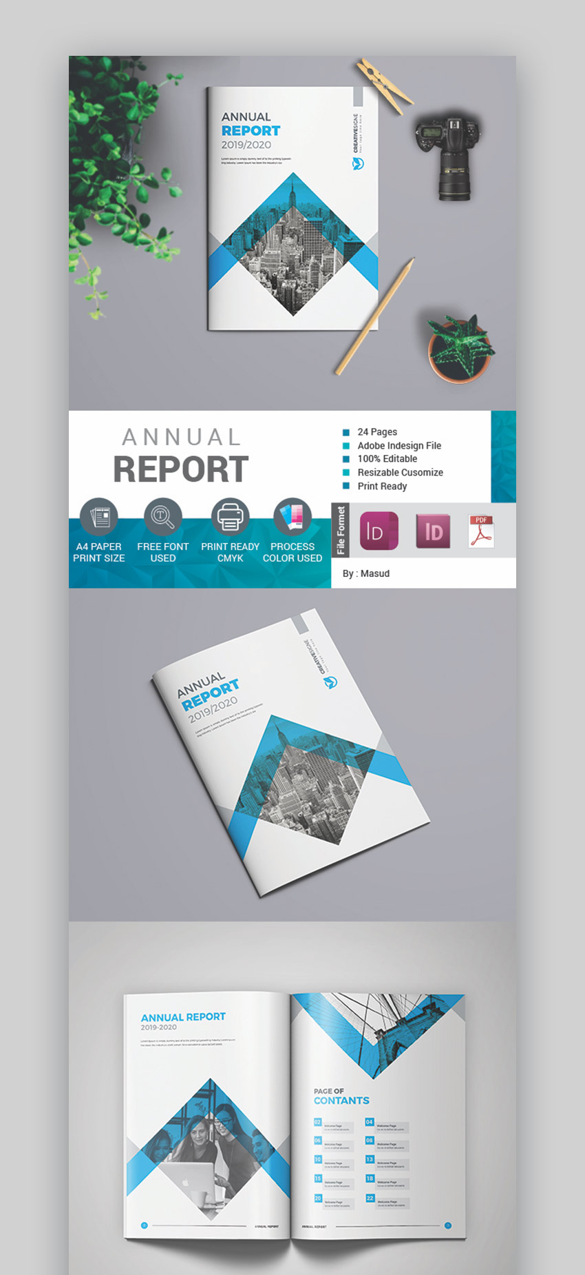 25+ Best Annual Report Templates - With Creative Indesign Throughout Ind Annual Report Template