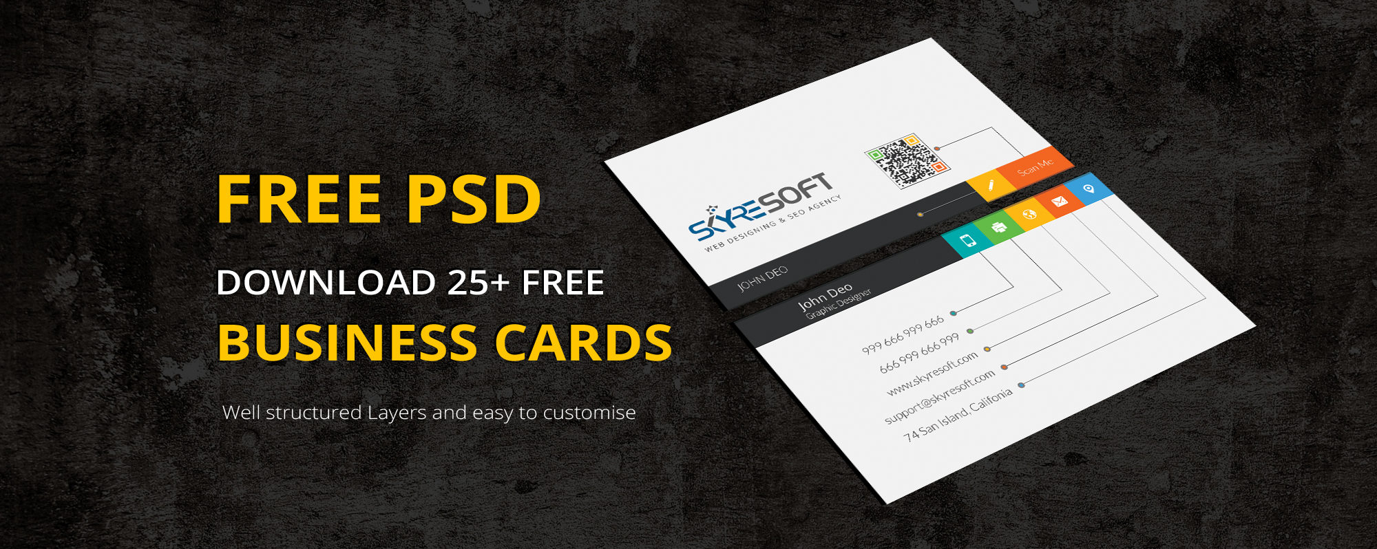 25 Creative Free Psd Business Card Templates 2019 Inside Free Psd Visiting Card Templates Download