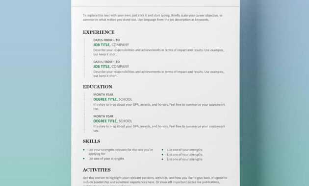 25 Resume Templates For Microsoft Word [Free Download] inside How To Get A Resume Template On Word