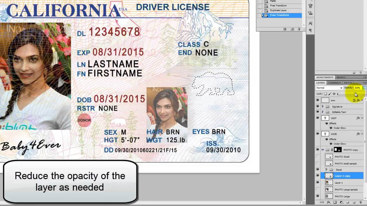 26 Images Of Georgia Identification Card Template With Georgia Id Card Template