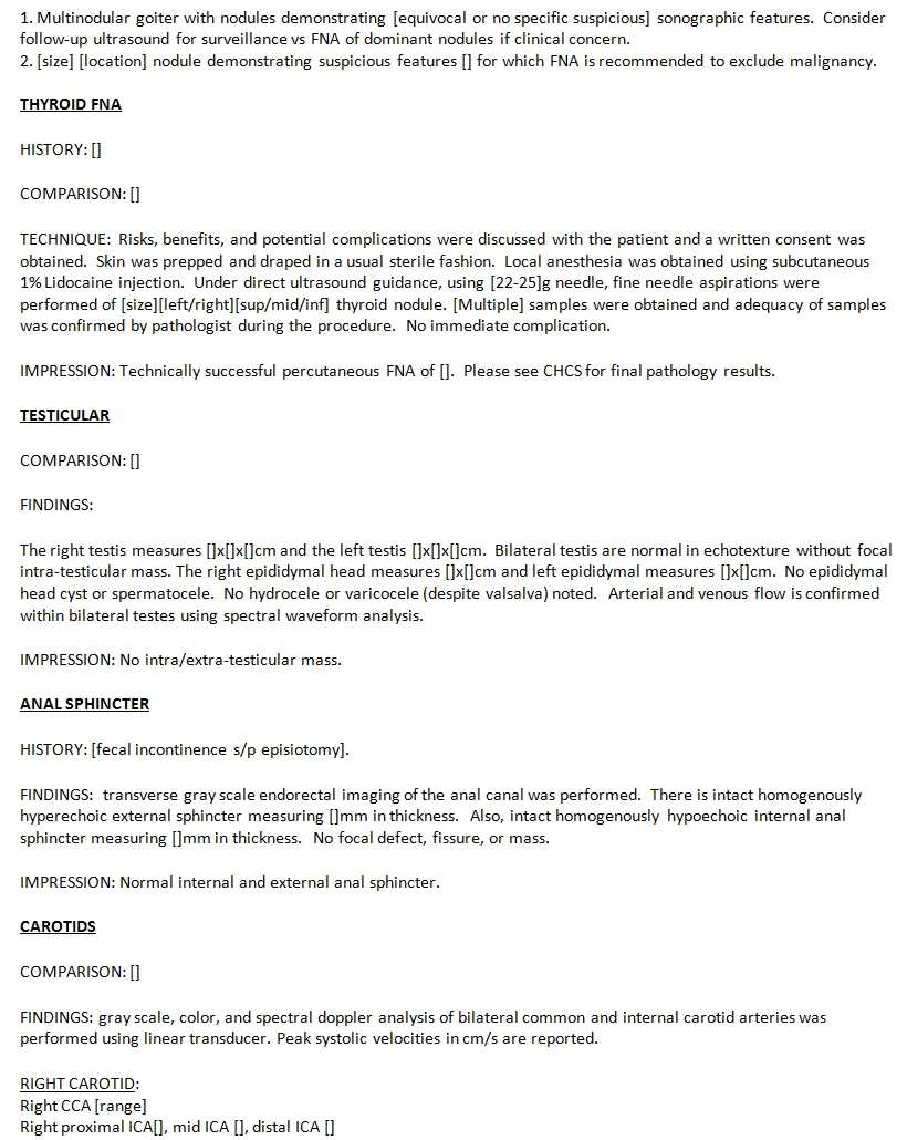 27 Images Of Thyroid Doppler Template | Jackmonster For Carotid Ultrasound Report Template