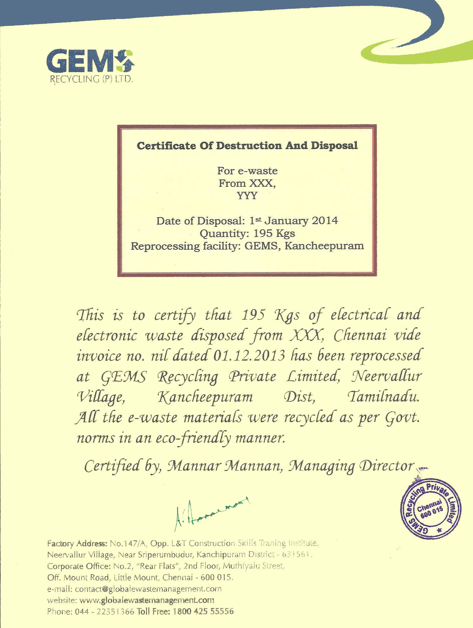 28+ [ Certificate Of Disposal Template ] | Printable With Certificate Of Disposal Template