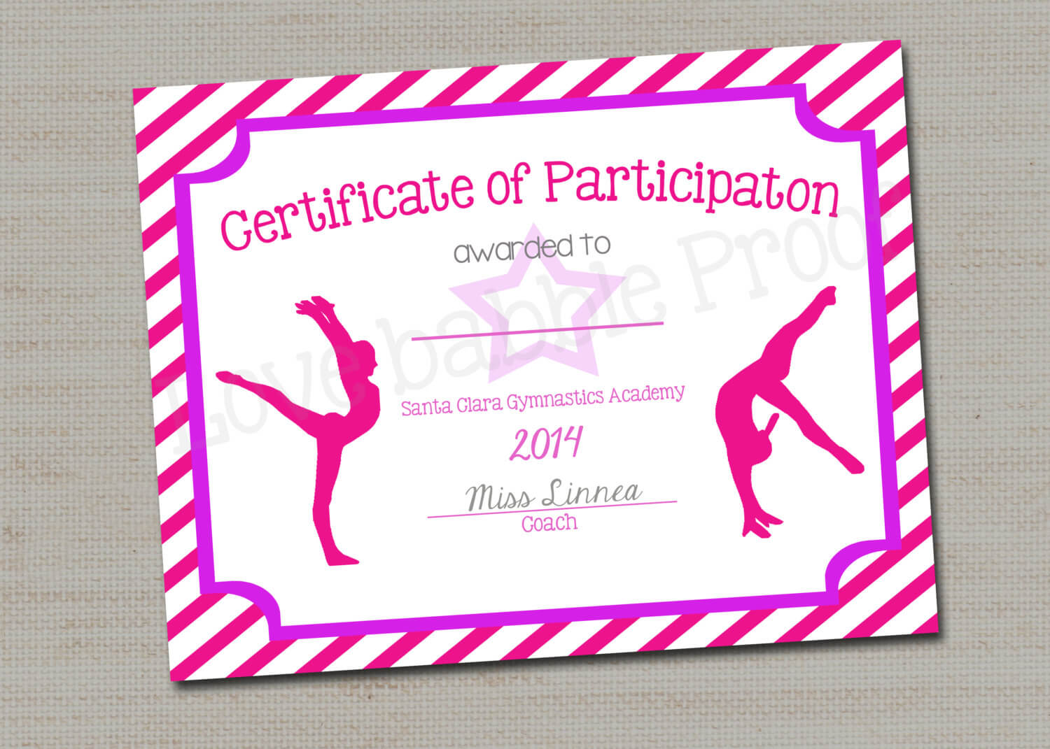 28+ [ Dance Certificate Templates ] | Free Ballet For Gymnastics Certificate Template
