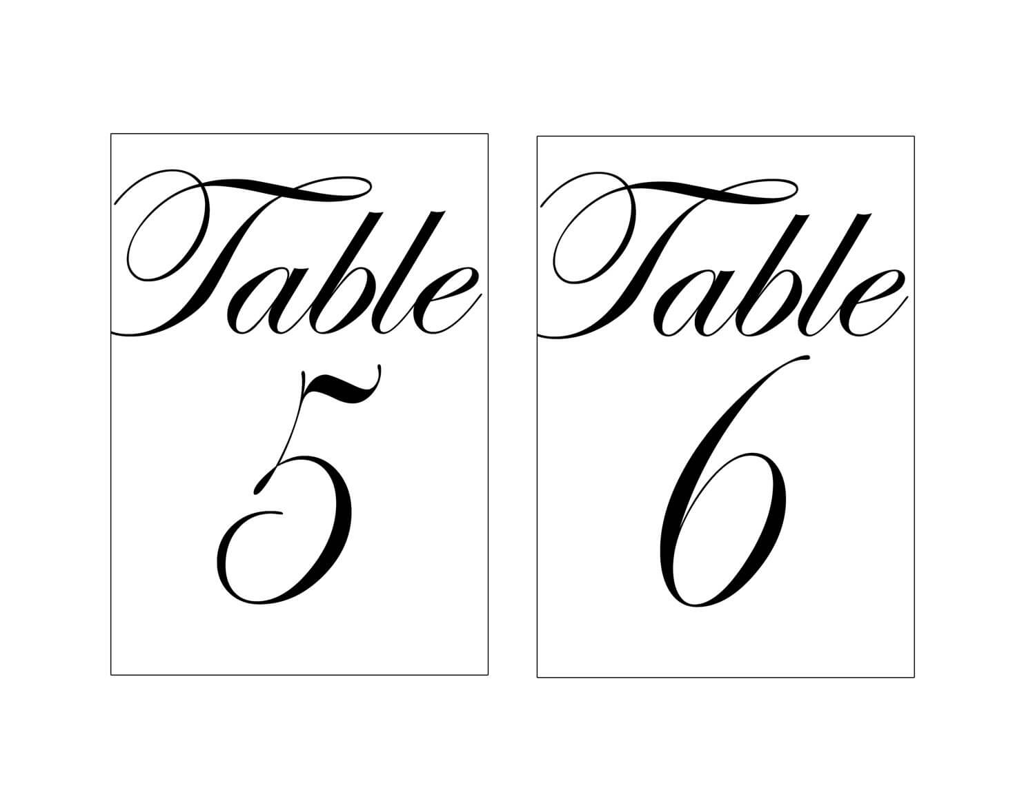 28+ [ Free Table Number Templates 4X6 ] | 7 Best Images Of Inside 4X6 Photo Card Template Free