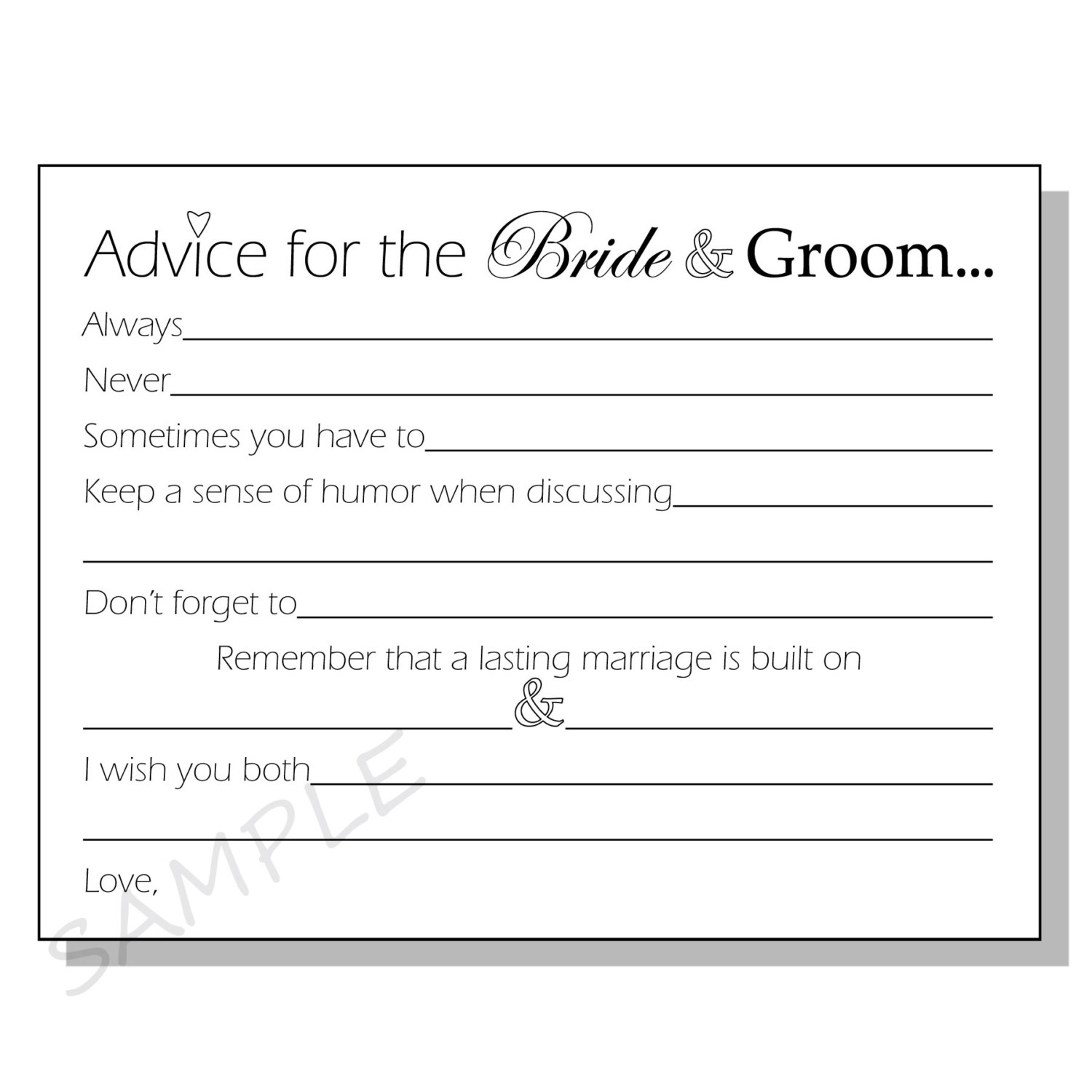 28+ [ Marriage Advice Cards Templates ] | 25 Best Ideas Pertaining To Marriage Advice Cards Templates