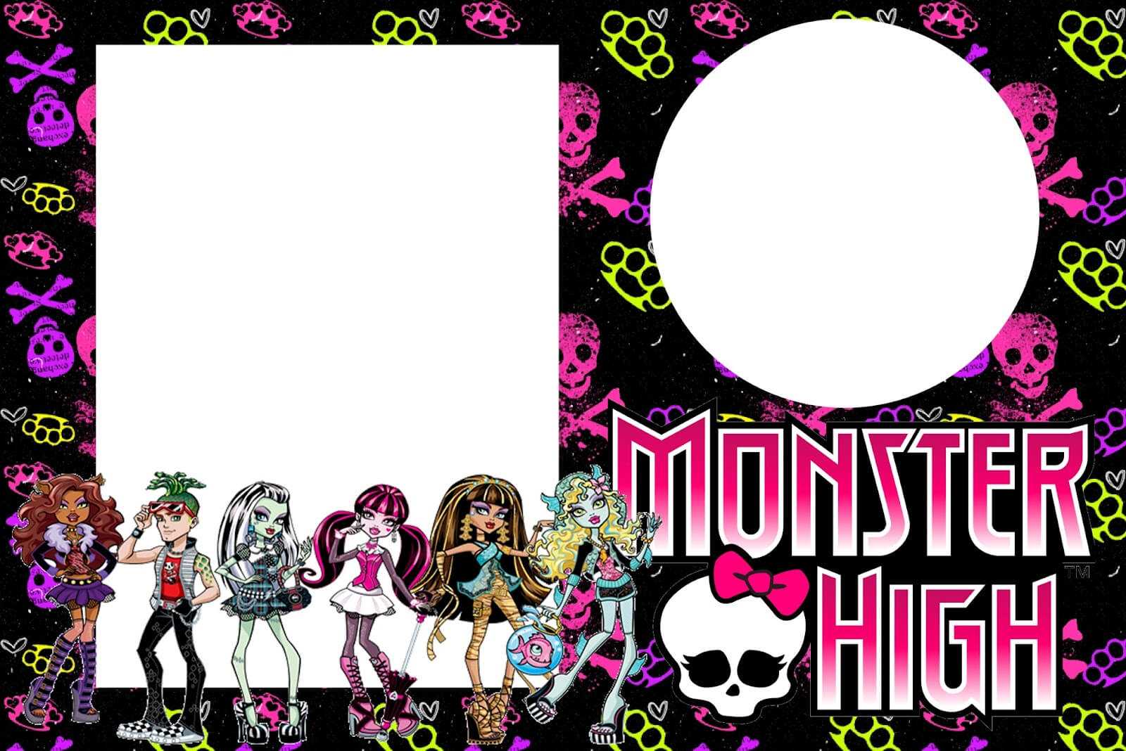 28+ [ Monster High Birthday Card Template ] | Monster High Intended For Monster High Birthday Card Template