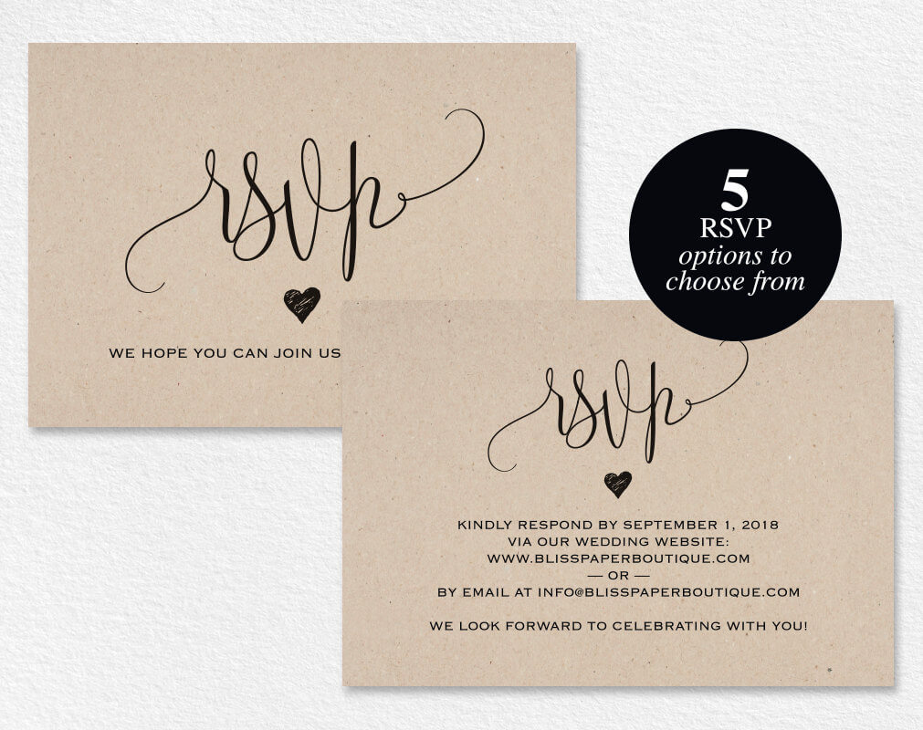28+ [ Rsvp Wedding Templates Free ] | Rsvp Card Template Inside Free Printable Wedding Rsvp Card Templates