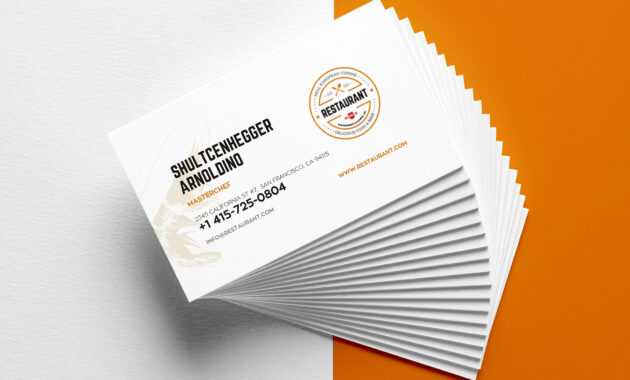 29+ Creative Restaurant Business Card Templates - Ai, Apple throughout Microsoft Office Business Card Template