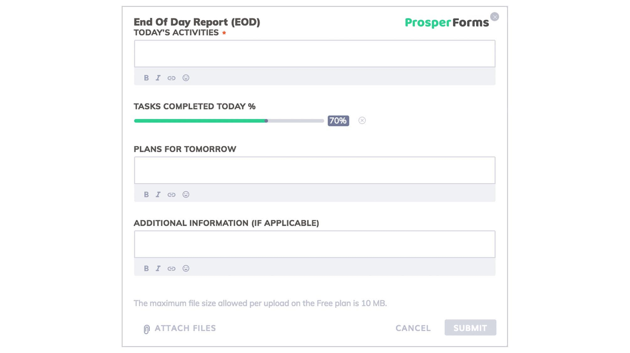 3 Best Examples: Daily Report Template | Free Templates Download With Regard To Employee Daily Report Template