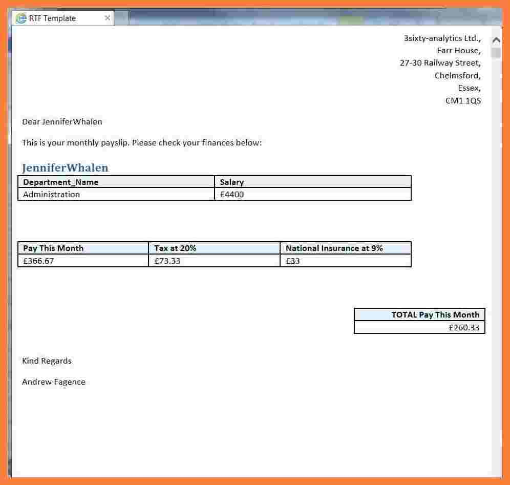 3+ How To Make A Payslip | Salary Bill Format Intended For Blank Payslip Template