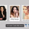 3 Model Comp Card Template Bundle | Modeling Comp Card Model Within Zed Card Template Free