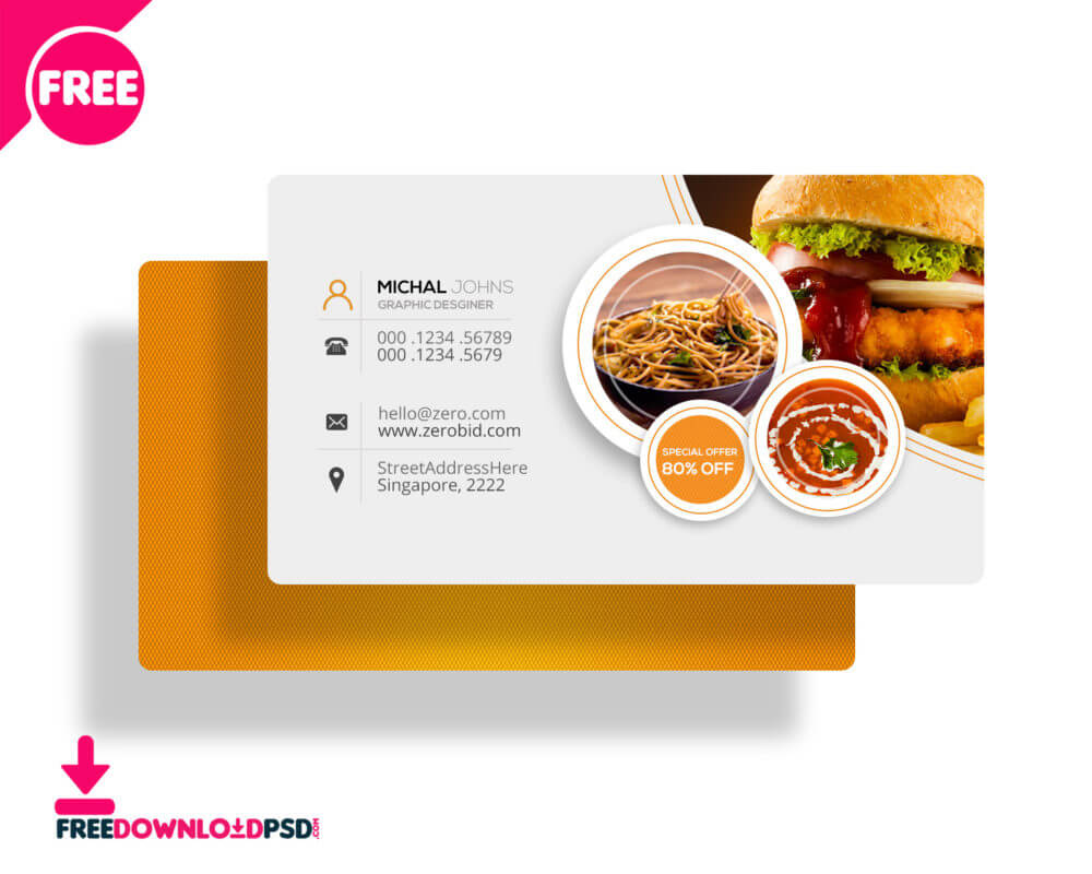 30+ Delicate Restaurant Business Card Templates | Decolore Intended For Restaurant Business Cards Templates Free