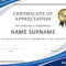 30 Free Certificate Of Appreciation Templates And Letters In Free Certificate Of Excellence Template