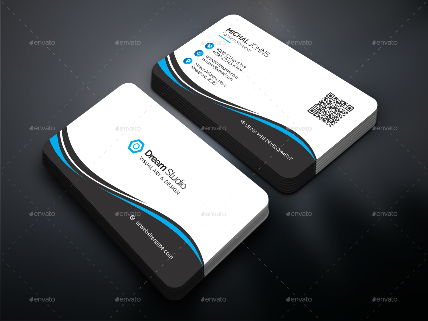 30 Free Psd Business Cards Templates For Powerful Business Throughout Visiting Card Templates Psd Free Download
