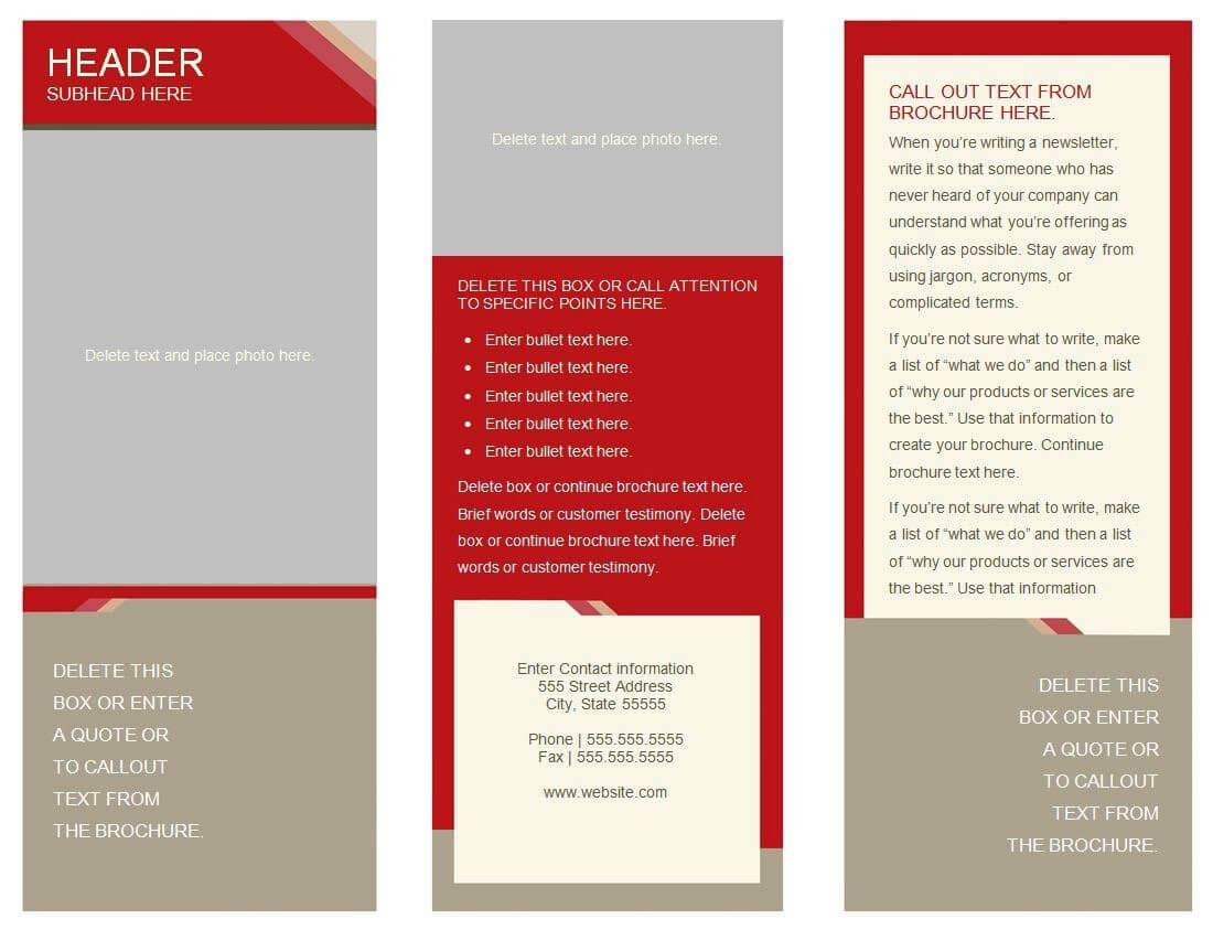 30 Google Docs Flyer Template | Andaluzseattle Template Example In 6 Panel Brochure Template