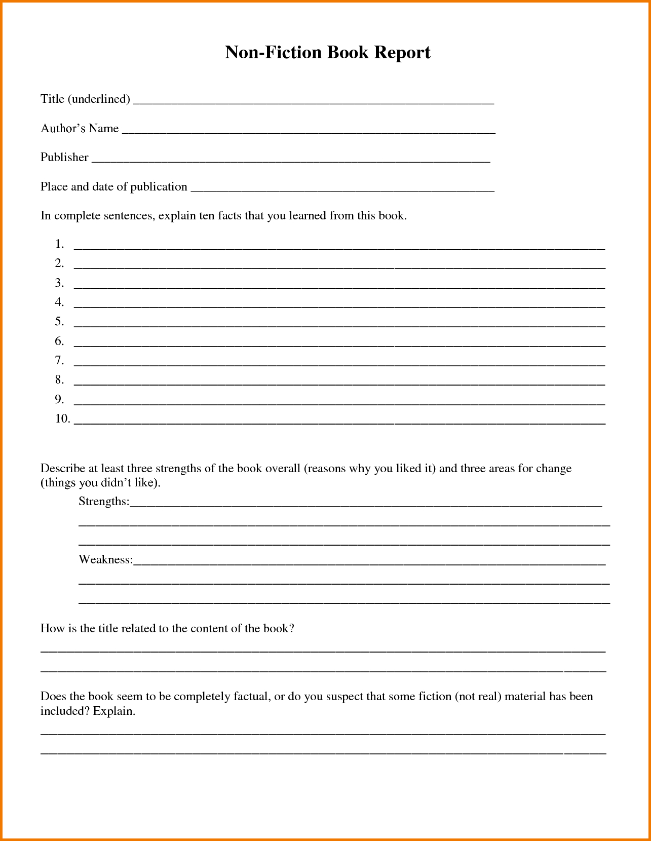 30 Images Of Historical Fiction Book Report Template 4Th Within Book Report Template 2Nd Grade