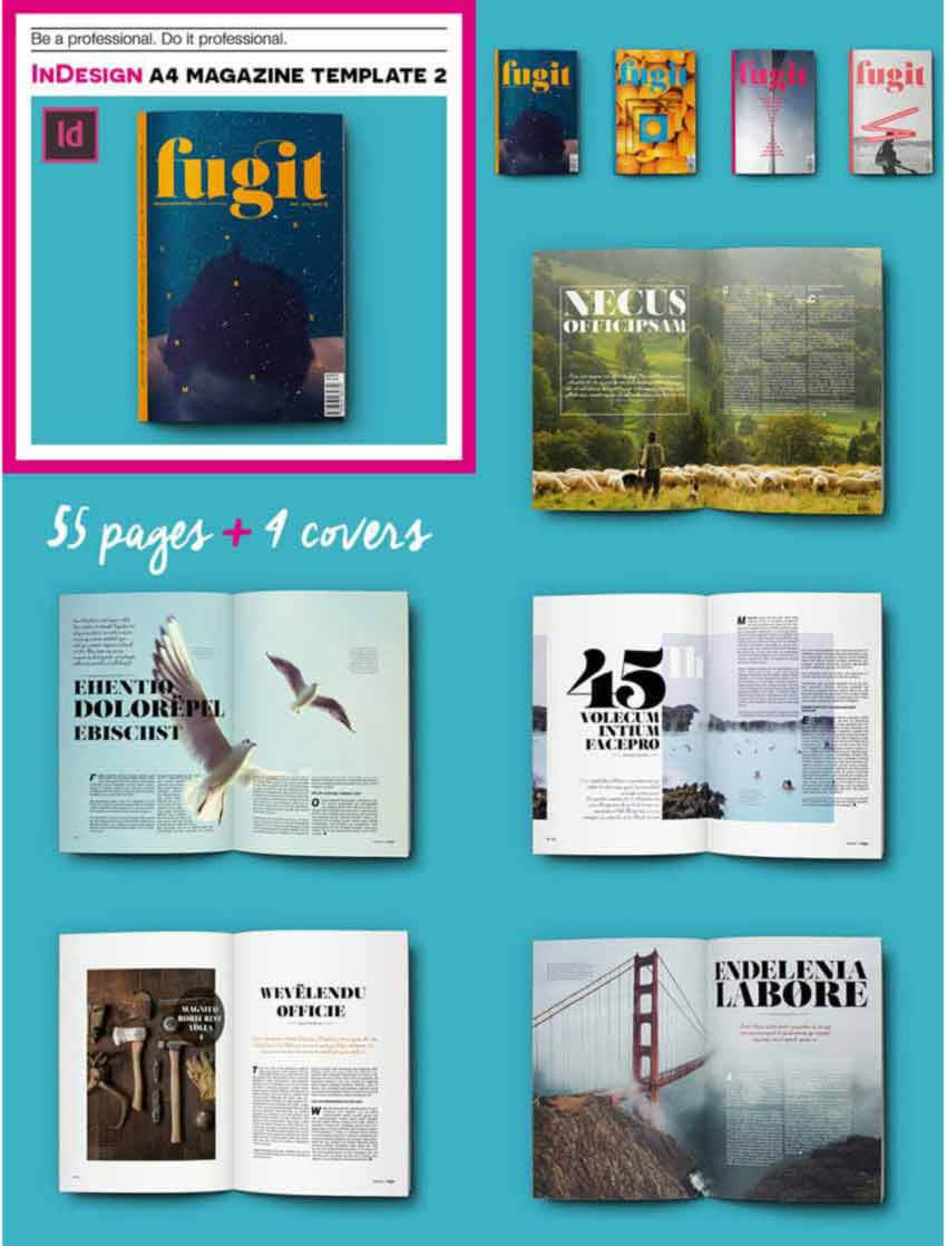 30 Magazine Templates With Creative Print Layout Designs With Regard To Magazine Template For Microsoft Word