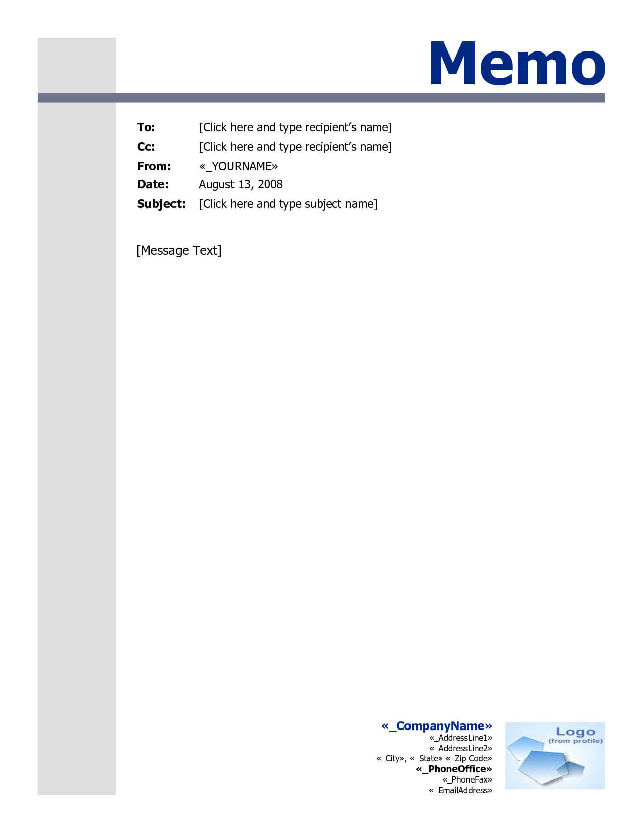 30 Ms Word Memo Template | Andaluzseattle Template Example Intended For Memo Template Word 2010