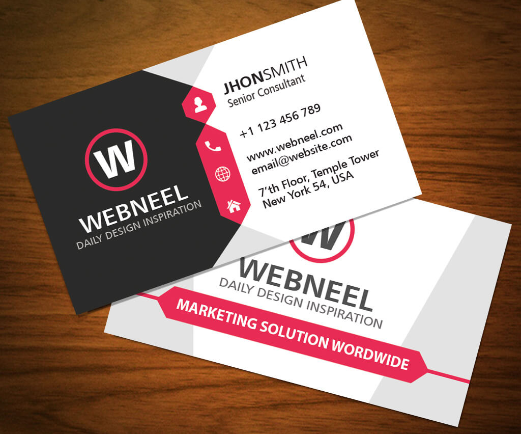 32 Modern Business Card Template Free Download Within Unique Business Card Templates Free